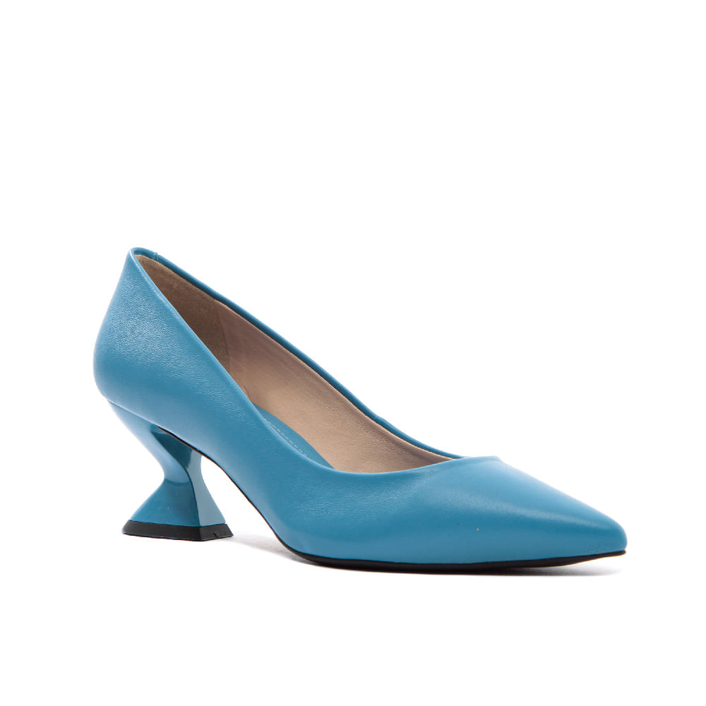 Scarpin Azul Feminino Cecconello 1791003-9 - cecconello