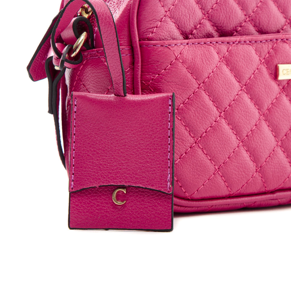 quilted pink bolsa